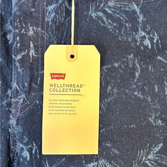 NWT Levi’s 70's Wellthread  Blue Jeans High Waist Slim Straight Leg Size 28 - Picture 11 of 15